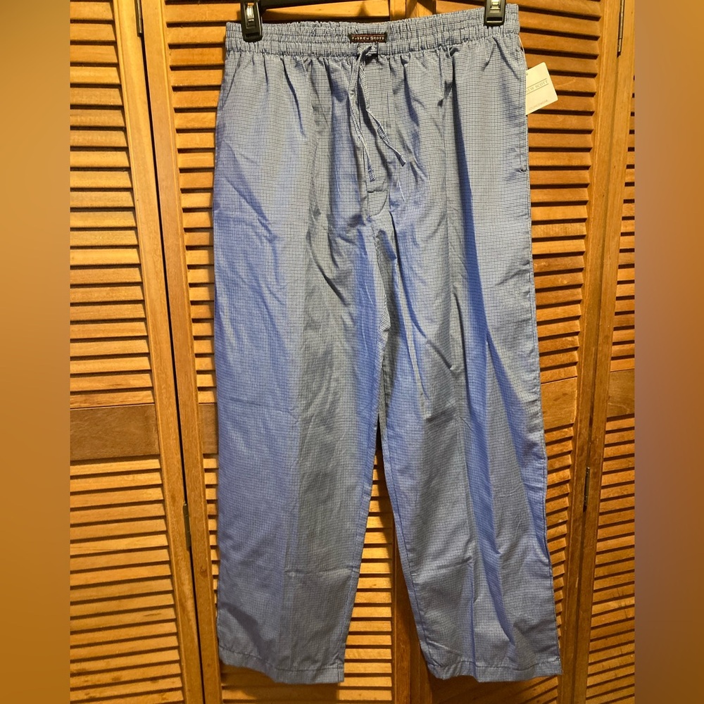 Andrew Scott Shades of Blue & White Plaid Lounge Pant